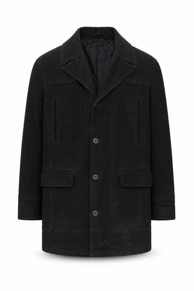 Mens UK Size L NEXT Black Overcoat