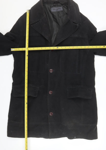 Mens UK Size L NEXT Black Overcoat