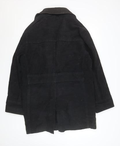 Mens UK Size L NEXT Black Overcoat