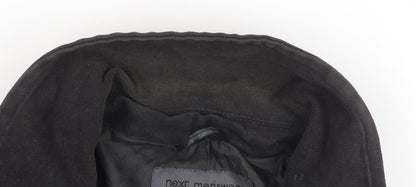 Mens UK Size L NEXT Black Overcoat