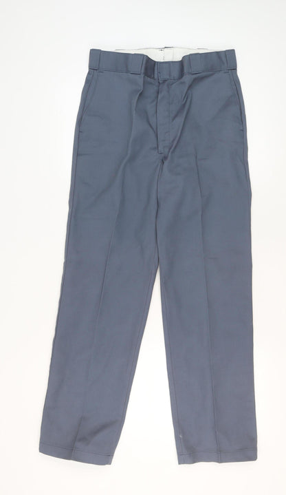 Mens UK Size M Dickies Regular Fit Chino Blue Trousers