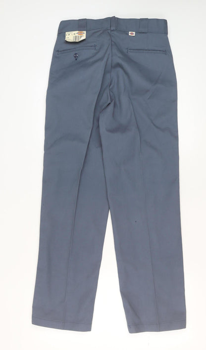 Mens UK Size M Dickies Regular Fit Chino Blue Trousers