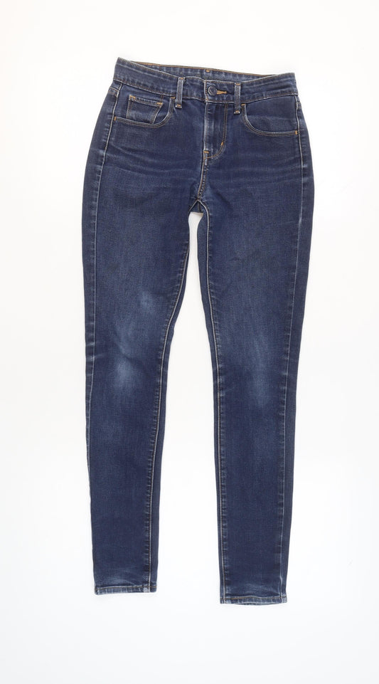 Womens UK Size 8 Levi's Slim Fit Skinny Blue Jeans