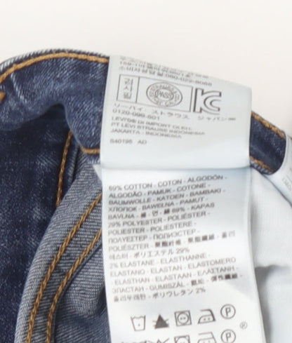 Womens UK Size 8 Levi's Slim Fit Skinny Blue Jeans