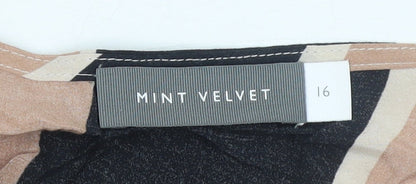 Womens UK Size 16 Mint Velvet Multicoloured Wrap Blouse
