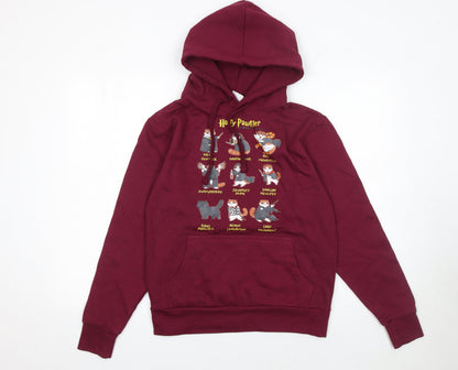 Womens UK Size XS Famona Red Pullover Hoodie