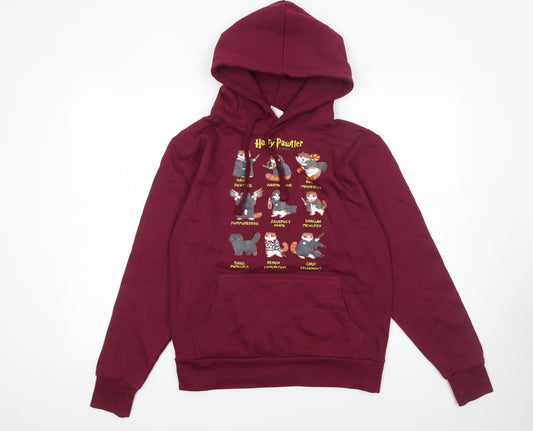 Womens UK Size XS Famona Red Pullover Hoodie