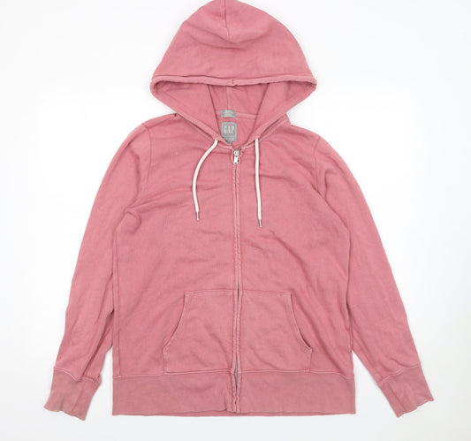 Womens UK Size M Gap Pink Full Zip Hoodie