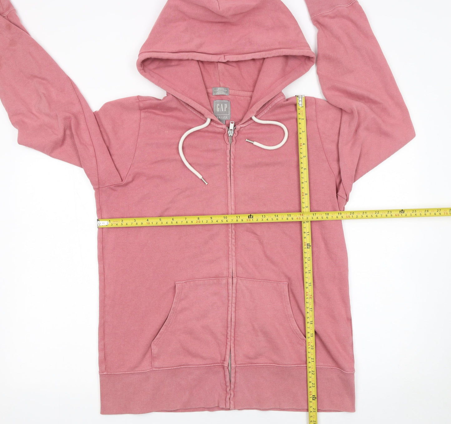 Womens UK Size M Gap Pink Full Zip Hoodie