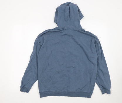 Boys UK Size 13-14 Years Marks and Spencer Blue Pullover Hoodie