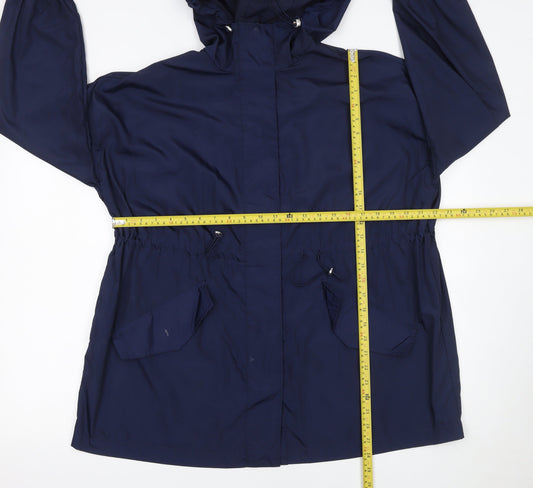 Womens UK Size S Matalan Blue Parka Coat