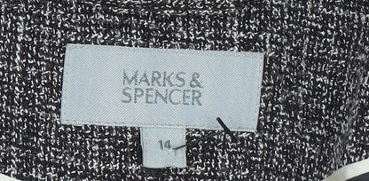Womens UK Size 14 Marks and Spencer Regular Black Blazer