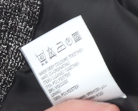 Womens UK Size 14 Marks and Spencer Regular Black Blazer