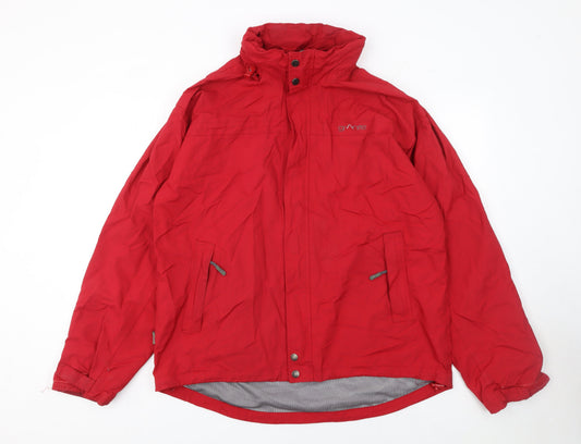 Mens UK Size XL Granite Red Rain Coat