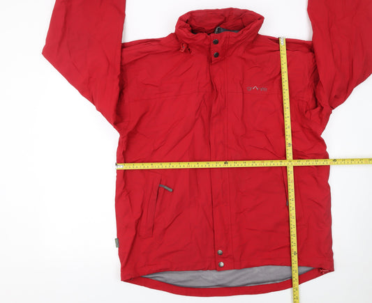 Mens UK Size XL Granite Red Rain Coat