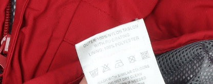 Mens UK Size XL Granite Red Rain Coat