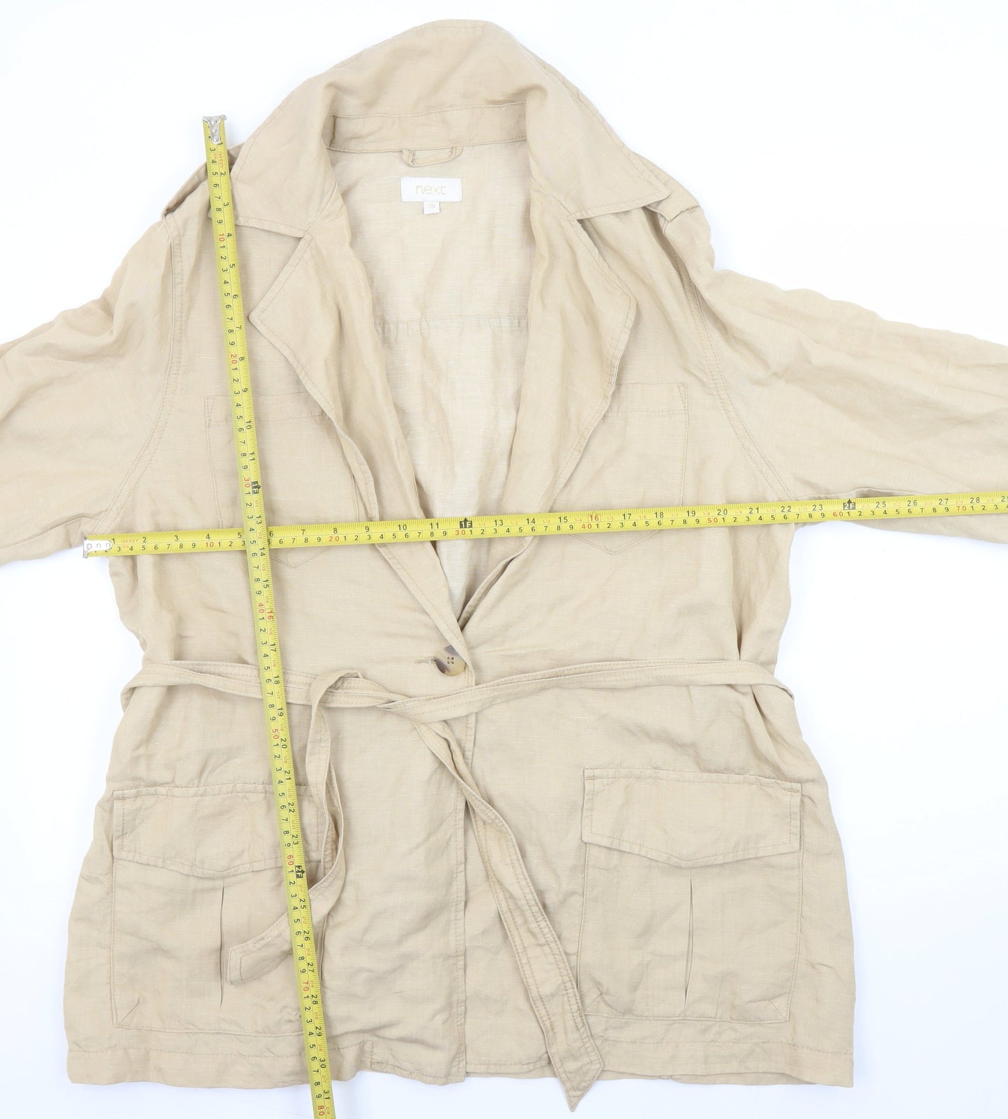Womens UK Size 18 NEXT Beige Utility Jacket