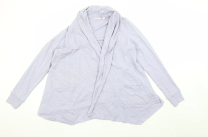 Womens UK Size S AnyBody Grey Wrap Blouse