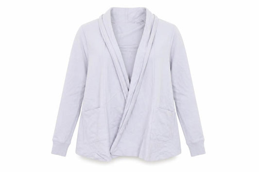 Womens UK Size S AnyBody Grey Wrap Blouse
