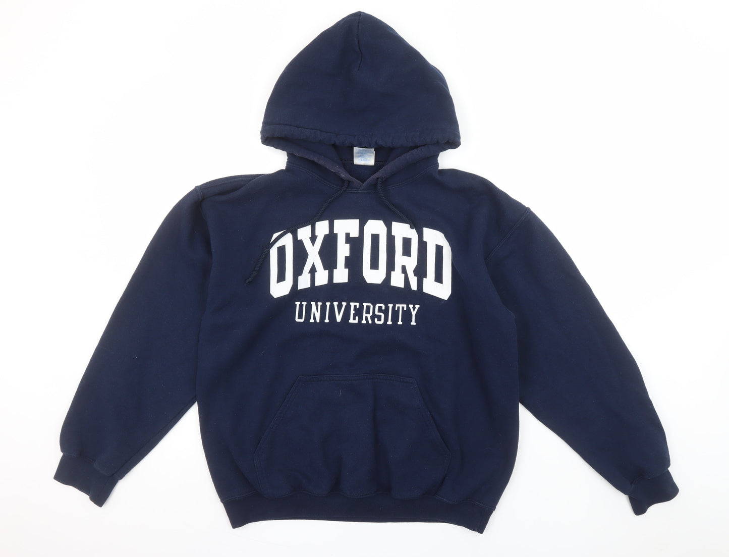 Womens UK Size M Gildan Blue Pullover Hoodie