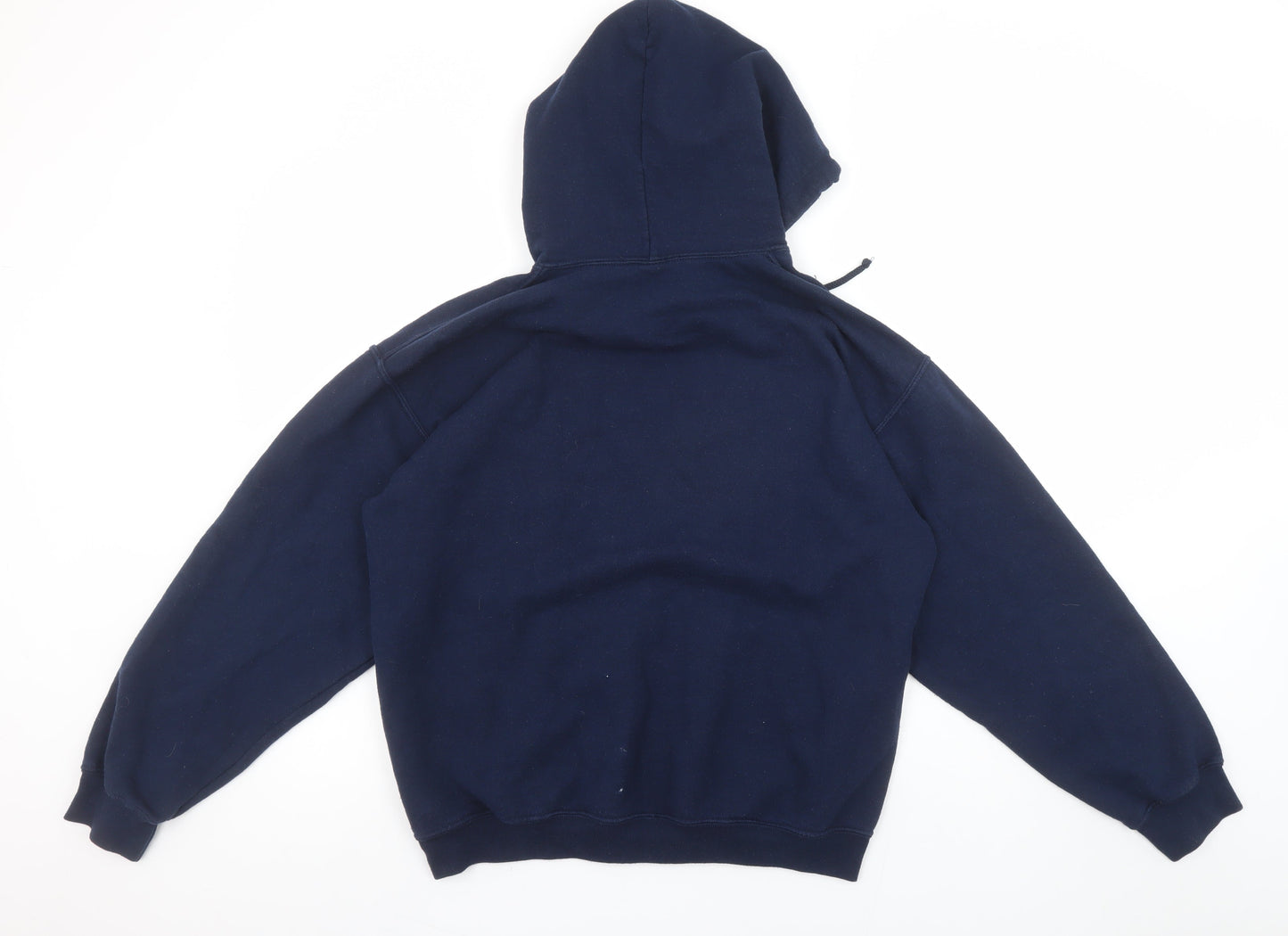 Womens UK Size M Gildan Blue Pullover Hoodie