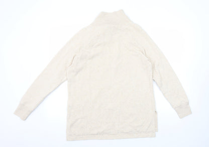 Womens UK Size XS J.CREW Beige Henley Sweatshirt