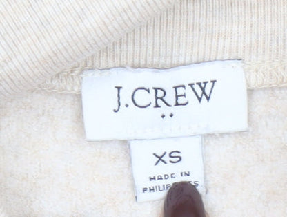 Womens UK Size XS J.CREW Beige Henley Sweatshirt