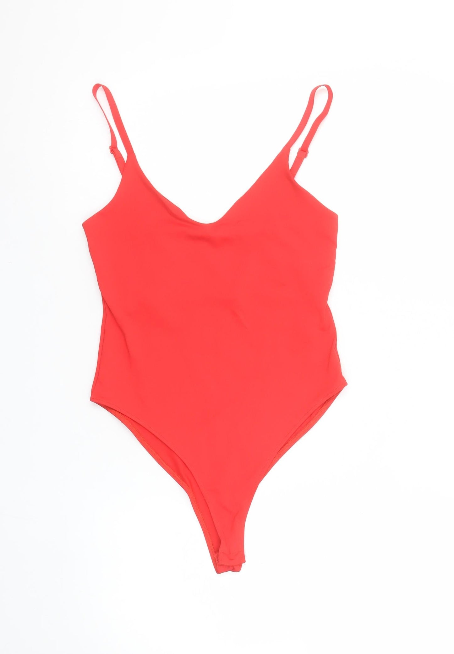 Womens UK Size 12 Zara One-Piece Red Bodysuit