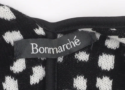 Womens UK Size One Size Bonmarché Black Cape Jumper