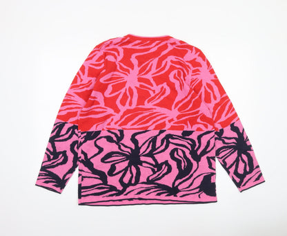 Womens UK Size XL Micha Pink Pullover Jumper