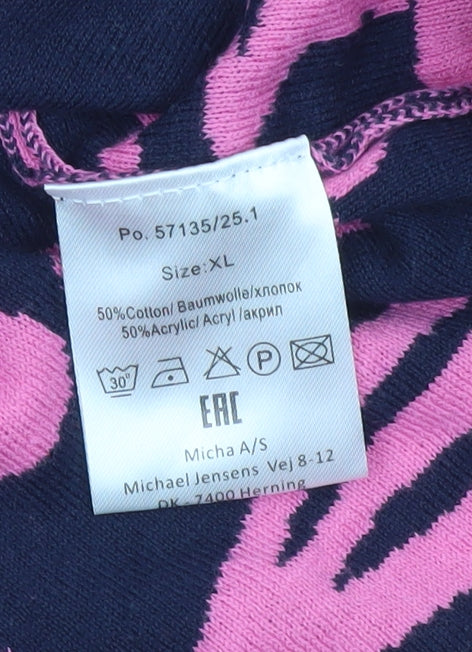 Womens UK Size XL Micha Pink Pullover Jumper