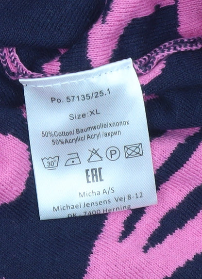 Womens UK Size XL Micha Pink Pullover Jumper
