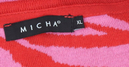 Womens UK Size XL Micha Pink Pullover Jumper