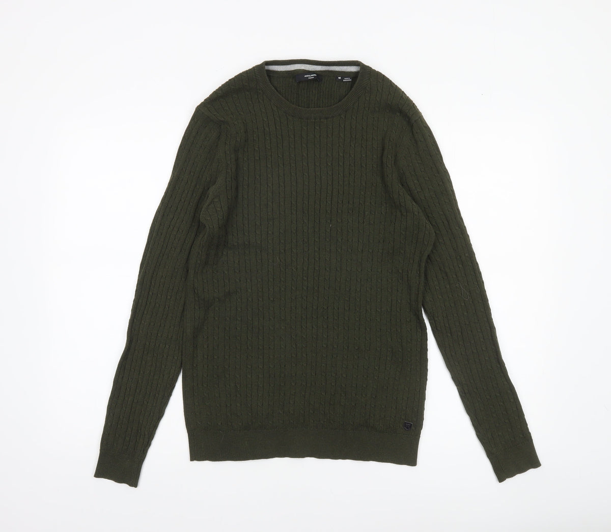 Mens UK Size M JACK & JONES Green Pullover Jumper