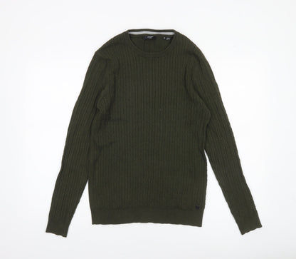 Mens UK Size M JACK & JONES Green Pullover Jumper