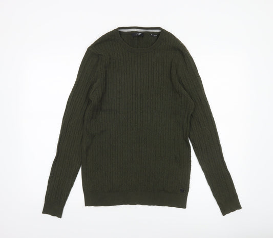 Mens UK Size M JACK & JONES Green Pullover Jumper