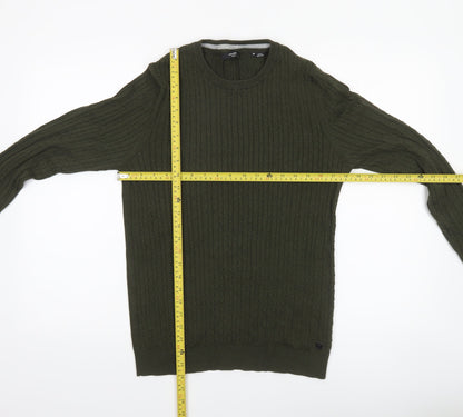 Mens UK Size M JACK & JONES Green Pullover Jumper