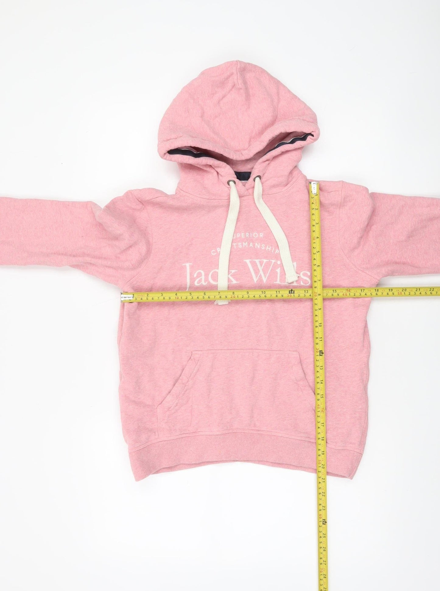 Womens UK Size 10 Jack Wills Pink Pullover Hoodie