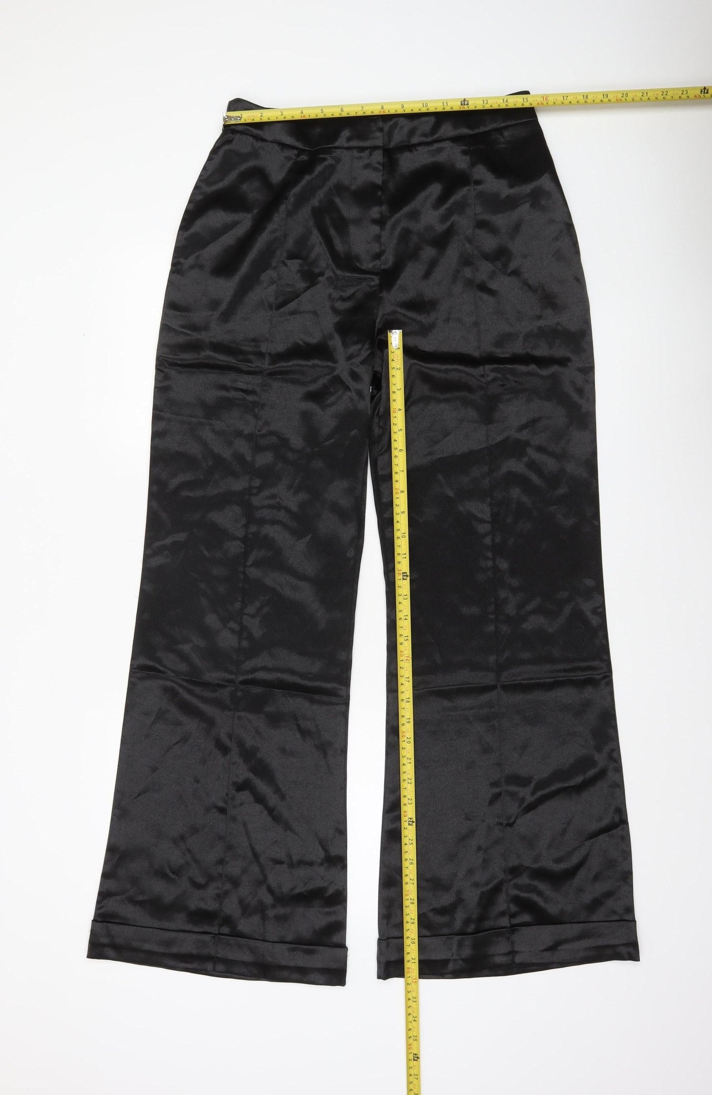 Womens UK Size L D&M Regular Fit Dress Pants Black Trousers