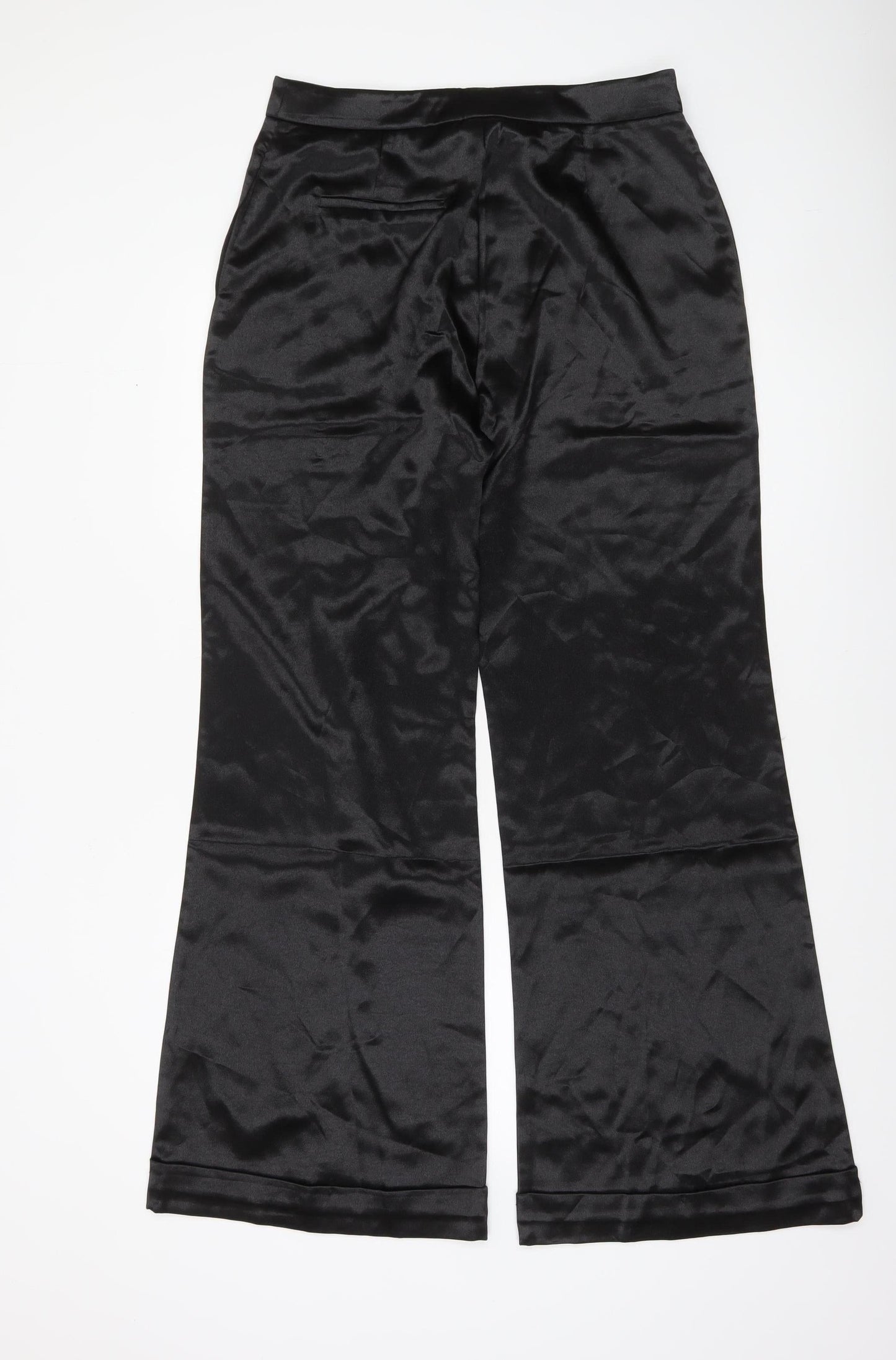 Womens UK Size L D&M Regular Fit Dress Pants Black Trousers