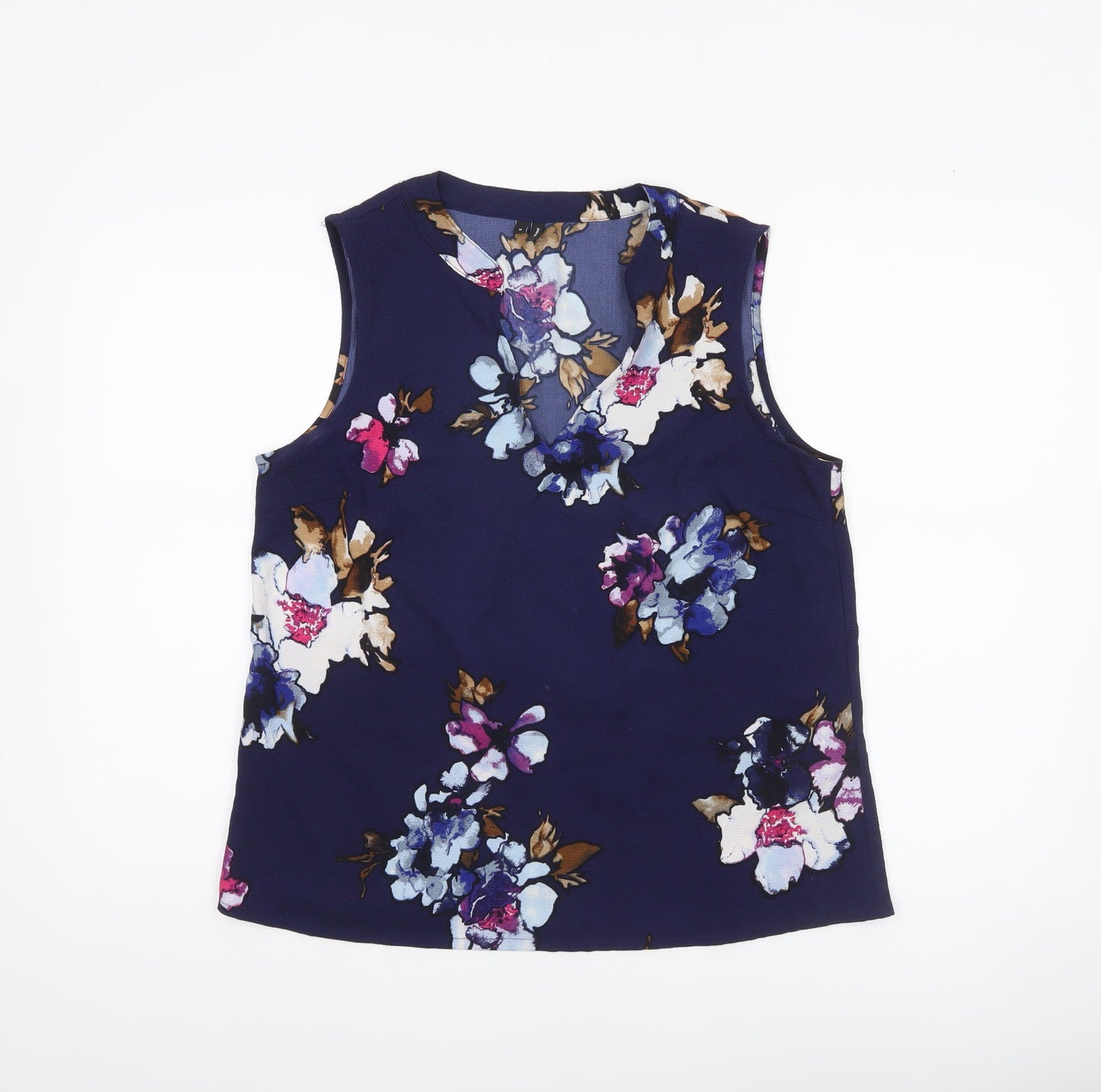 Womens UK Size M VERO MODA Blue Basic Blouse