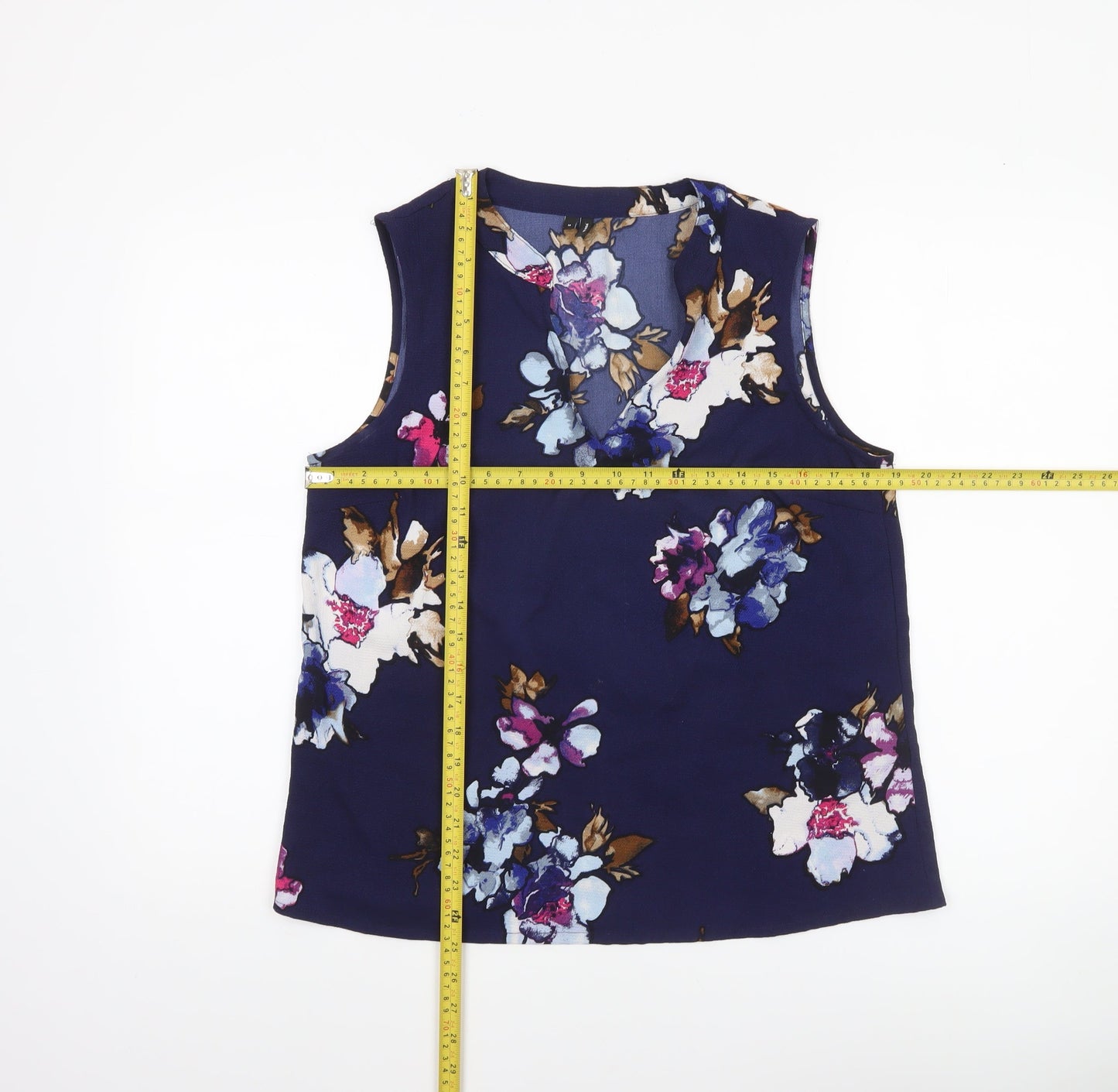 Womens UK Size M VERO MODA Blue Basic Blouse