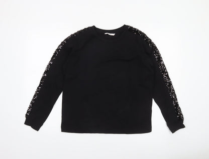 Womens UK Size 8 TU Black Pullover Sweatshirt