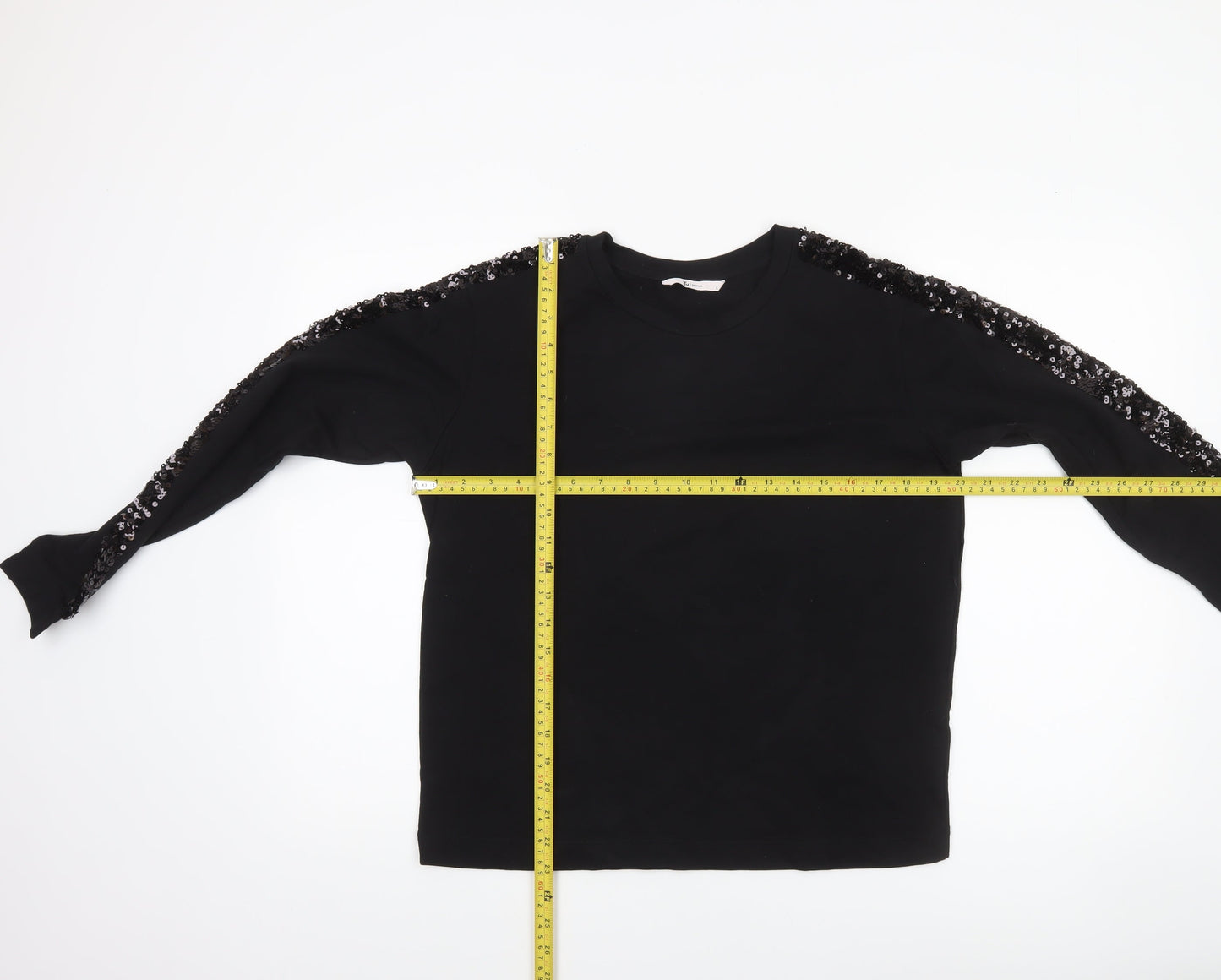 Womens UK Size 8 TU Black Pullover Sweatshirt