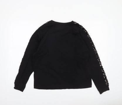 Womens UK Size 8 TU Black Pullover Sweatshirt