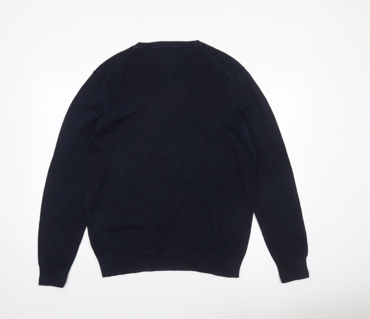 Mens UK Size L Stone Bay Blue Pullover Jumper