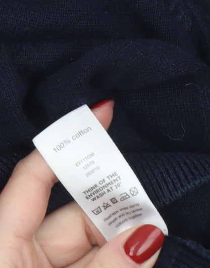 Mens UK Size L Stone Bay Blue Pullover Jumper