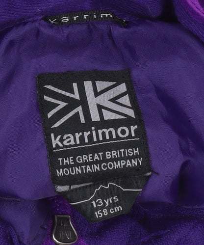 Boys UK Size 13 Years Karrimor Purple Rain Coat