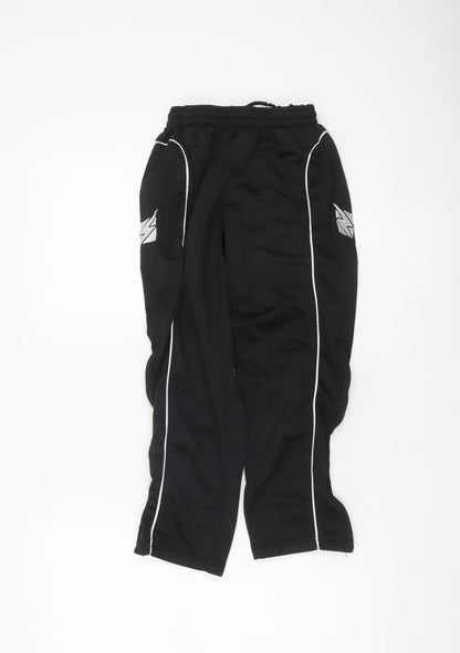 Boys UK Size 2XS Zeus Regular Fit Jogger Black Trousers