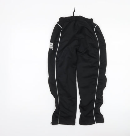 Boys UK Size 2XS Zeus Regular Fit Jogger Black Trousers